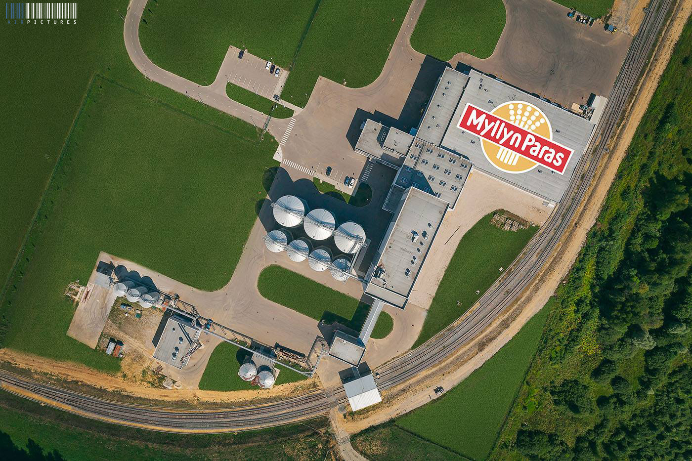 фотосъемка с воздуха нового завода компании ООО «Мюллюн Парас»